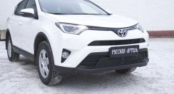 1 689 р. Защитная сетка решетки переднего бампера РА Toyota RAV4 XA40 5 дв. рестайлинг (2015-2019)  с доставкой в г. Йошкар-Ола. Увеличить фотографию 2