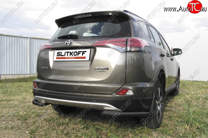 5 389 р. Уголки d57  Toyota RAV4  XA40 (2015-2019) 5 дв. рестайлинг (Цвет: серебристый)  с доставкой в г. Йошкар-Ола