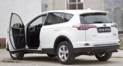 1 579 р. Накладки на порожки автомобиля RA Toyota RAV4 XA40 5 дв. рестайлинг (2015-2019) (Комплект (4 шт.))  с доставкой в г. Йошкар-Ола. Увеличить фотографию 2