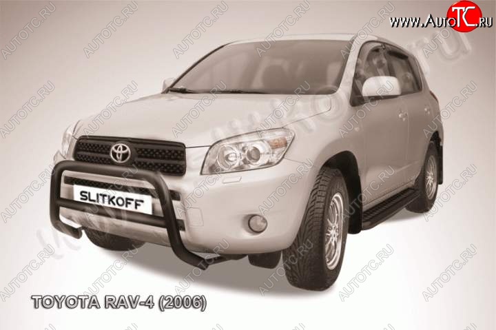 16 999 р. Кенгурятник d57 низкий Toyota RAV4 XA305 5 дв. дорестайлинг (2005-2009) (Цвет: серебристый)  с доставкой в г. Йошкар-Ола