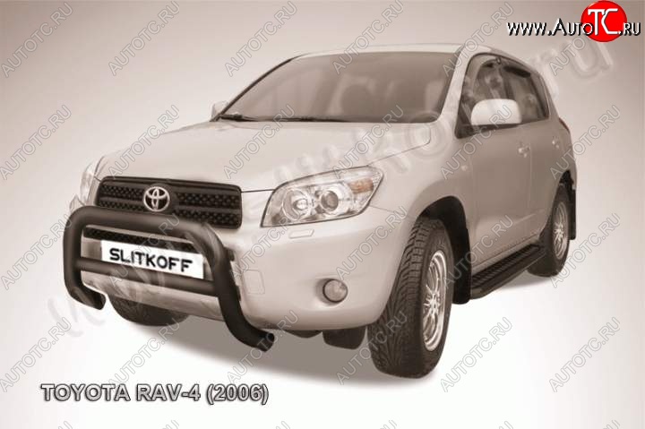 23 549 р. Кенгурятник d76 низкий Toyota RAV4 XA305 5 дв. дорестайлинг (2005-2009) (Цвет: серебристый)  с доставкой в г. Йошкар-Ола