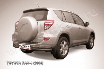 7 399 р. Уголки d76+d42 двойные Toyota RAV4 XA30 5 дв. 1-ый рестайлинг (2008-2010) (Цвет: серебристый)  с доставкой в г. Йошкар-Ола. Увеличить фотографию 1