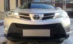 Сетка верхнего воздухозаборника переднего бампера Russtal Toyota (Тойота) RAV4 (рав)  XA40 (2012-2015) XA40 5 дв. дорестайлинг