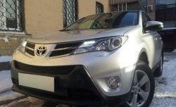 1 469 р. Сетка верхнего воздухозаборника переднего бампера Russtal  Toyota RAV4  XA40 (2012-2015) 5 дв. дорестайлинг (черная)  с доставкой в г. Йошкар-Ола. Увеличить фотографию 3