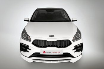 2 899 р. Сплиттер переднего бампера QUASAR KIA Rio 4 FB дорестайлинг седан (2016-2020) (Неокрашенный)  с доставкой в г. Йошкар-Ола. Увеличить фотографию 4