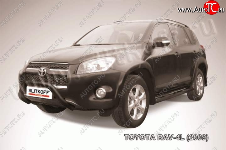 18 599 р. Кенгурятник d76 мини Toyota RAV4 XA30 5 дв. удлиненный 1-ый рестайлинг (2009-2010) (Цвет: серебристый)  с доставкой в г. Йошкар-Ола