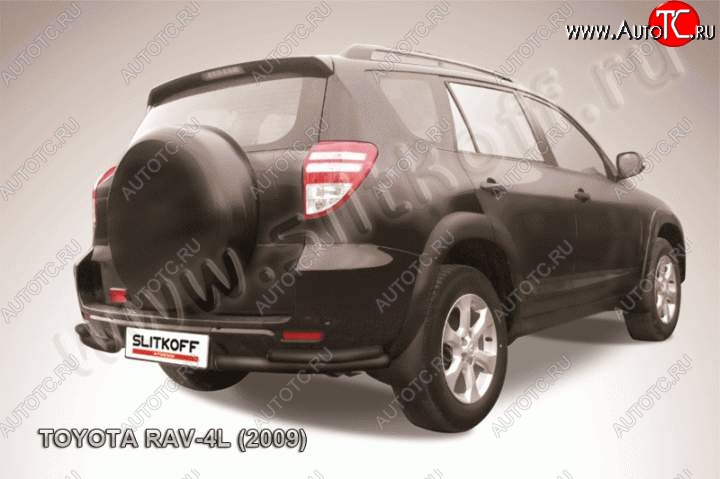 6 999 р. Уголки d57+d42 двойные Toyota RAV4 XA30 5 дв. удлиненный 1-ый рестайлинг (2009-2010) (Цвет: серебристый)  с доставкой в г. Йошкар-Ола