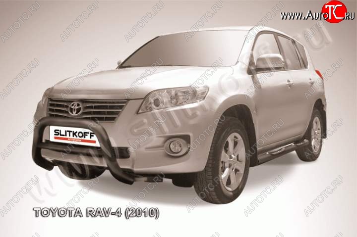 23 549 р. Кенгурятник d76 низкий Toyota RAV4 XA30 5 дв. удлиненный 2-ой рестайлинг (2010-2013) (Цвет: серебристый)  с доставкой в г. Йошкар-Ола