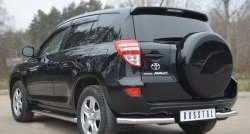 13 949 р. Защита заднего бампера (Ø63 мм, нержавейка) SLITKOFF  Toyota RAV4  XA30 (2010-2013) 5 дв. 2-ой рестайлинг  с доставкой в г. Йошкар-Ола. Увеличить фотографию 4