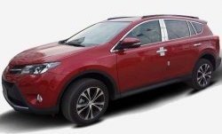 13 849 р. Накладки на стойки дверей СТ Toyota RAV4 XA40 5 дв. дорестайлинг (2012-2015) (Неокрашенные)  с доставкой в г. Йошкар-Ола. Увеличить фотографию 3