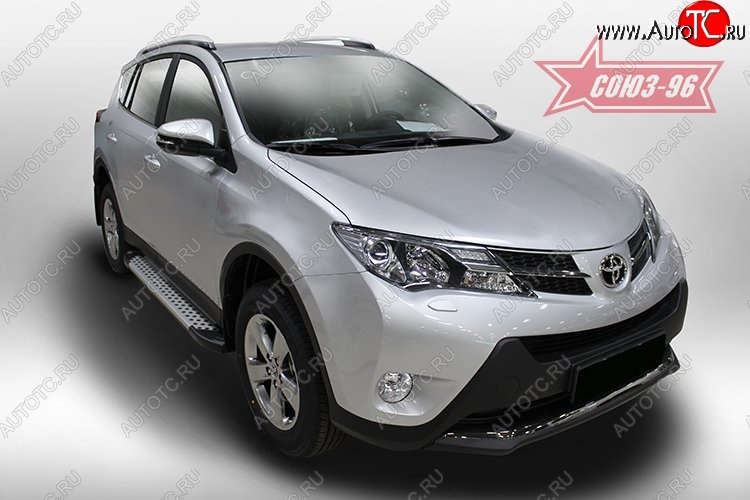 9 089 р. Пороги из алюминиевого профиля Souz-96 Toyota RAV4 XA40 5 дв. дорестайлинг (2012-2015)  с доставкой в г. Йошкар-Ола