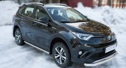 15 299 р. Защита порогов из круглой трубы диаметром 63 мм (рестайлинг) Russtal Toyota RAV4 XA40 5 дв. дорестайлинг (2012-2015) (Защита порогов с со скосами на торцах (вариант 1))  с доставкой в г. Йошкар-Ола. Увеличить фотографию 7