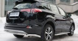 14 999 р. Защита заднего бампера (Ø63 мм уголки, нержавейка) SLITKOFF  Toyota RAV4  XA40 (2015-2019) 5 дв. рестайлинг  с доставкой в г. Йошкар-Ола. Увеличить фотографию 4