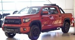 1 099 р. Реснички на фары RA  Toyota Tundra  XK50 (2013-2024) 2-ой рестайлинг (Неокрашенные)  с доставкой в г. Йошкар-Ола. Увеличить фотографию 3