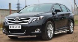 12 999 р. Одинарная защита переднего бампера диаметром 42 мм SLITKOFF Toyota Venza GV10 рестайлинг (2012-2016)  с доставкой в г. Йошкар-Ола. Увеличить фотографию 4