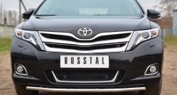 12 999 р. Одинарная защита переднего бампера диаметром 42 мм SLITKOFF Toyota Venza GV10 рестайлинг (2012-2016)  с доставкой в г. Йошкар-Ола. Увеличить фотографию 1