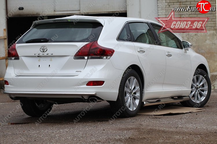 13 409 р. Защита заднего бампера Souz-96 (d42) Toyota Venza GV10 дорестайлинг (2008-2012)  с доставкой в г. Йошкар-Ола