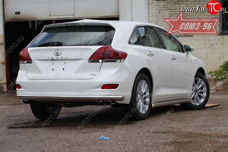 15 839 р. Защита заднего бампера рестайлинг Souz-96 Long (d60) Toyota Venza GV10 дорестайлинг (2008-2012)  с доставкой в г. Йошкар-Ола