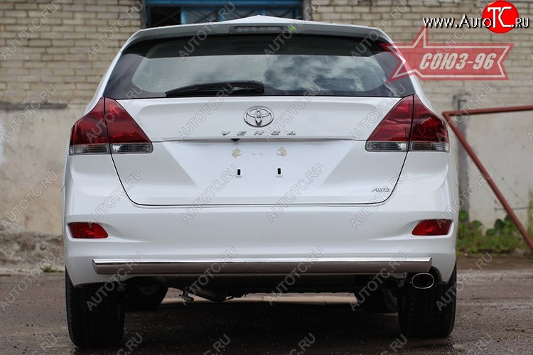 15 929 р. Защита задняя овальная 75х42 Toyota Venza GV10 дорестайлинг (2008-2012)  с доставкой в г. Йошкар-Ола