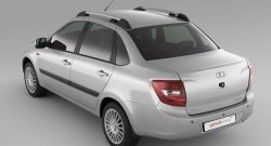 3 059 р. Рейлинги Petroil Tuning на автомобиль Лада Гранта 2190 седан дорестайлинг (2011-2017) (Серебристые)  с доставкой в г. Йошкар-Ола. Увеличить фотографию 2