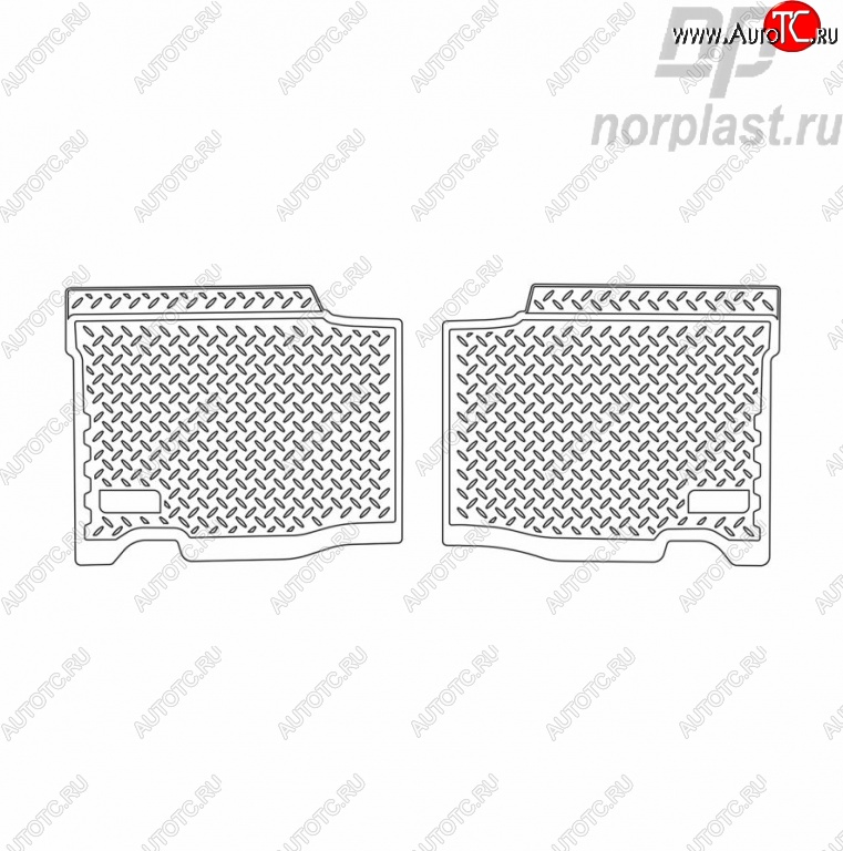 999 р. Комплект ковриков в салон 2005-2013 г.в. Norplast (длинные задние)  Уаз Патриот ( 3163 5 дв.,  Спорт,  3163 5-дв.) (2005-2024) дорестайлинг, 1-ый рестайлинг, 2-ой рестайлинг  с доставкой в г. Йошкар-Ола
