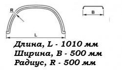 1 559 р. Крыло К-500 Fuso (круглое) Master-Plast Freightliner Columbia (2000-2025)  с доставкой в г. Йошкар-Ола. Увеличить фотографию 2