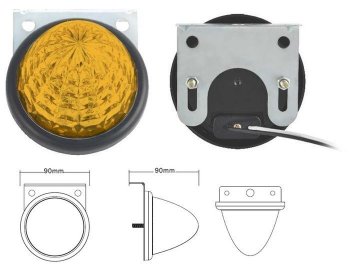 569 р. Универсальный поворотник диодный SAT (12V/24V желтый) Mini Hatch F56 хэтчбэк 3 дв. (2013-2025) (12V)  с доставкой в г. Йошкар-Ола. Увеличить фотографию 1