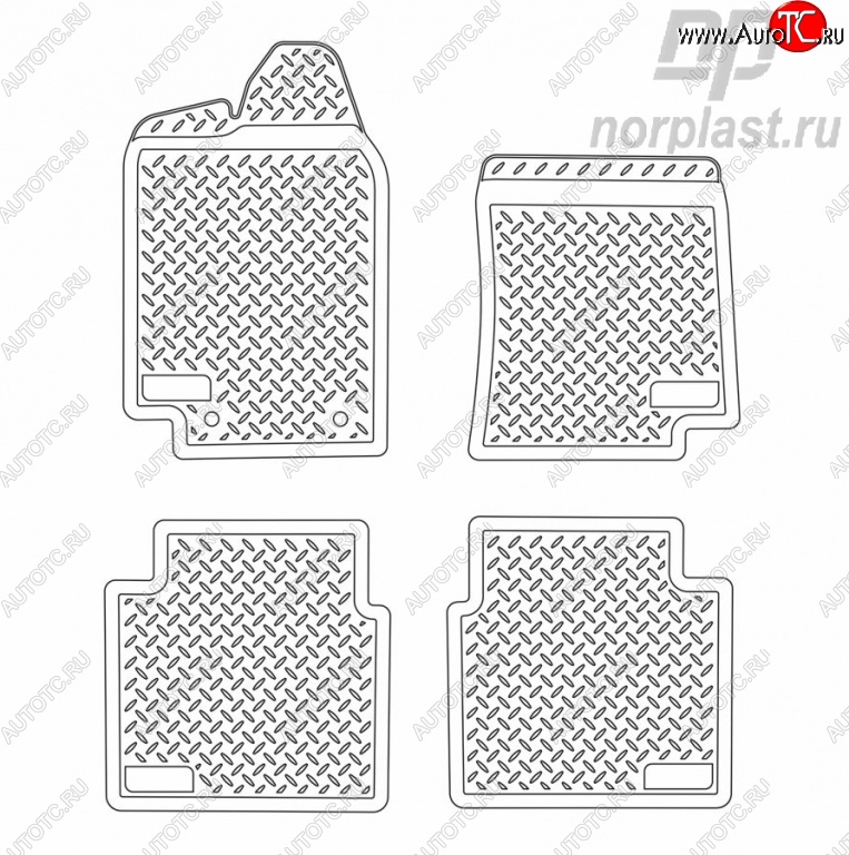 1 999 р. Комплект ковриков в салон Norplast-эконом  Лада 2101 - 2107  с доставкой в г. Йошкар-Ола