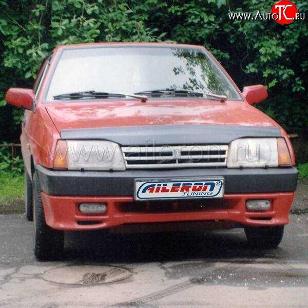 499 р. Накладка на передний бампер Aileron Лада 21099 (1990-2004) (Неокрашенная)  с доставкой в г. Йошкар-Ола