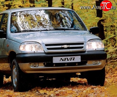 3 289 р. Передний бампер Стандартный Chevrolet Niva 2123 дорестайлинг (2002-2008) (Окрашенный)  с доставкой в г. Йошкар-Ола