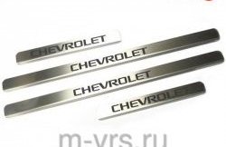 669 р. Накладки на порожки автомобиля M-VRS (нанесение надписи методом окраски)  Chevrolet Niva  2123 (2009-2020), Лада 2123 (Нива Шевроле) (2002-2021), Лада Нива Трэвел (2021-2025)  с доставкой в г. Йошкар-Ола. Увеличить фотографию 1