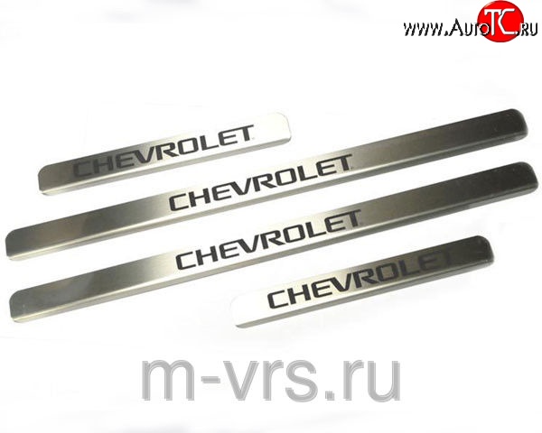 669 р. Накладки на порожки автомобиля M-VRS (нанесение надписи методом окраски)  Chevrolet Niva  2123 (2009-2020), Лада 2123 (Нива Шевроле) (2002-2021), Лада Нива Трэвел (2021-2025)  с доставкой в г. Йошкар-Ола