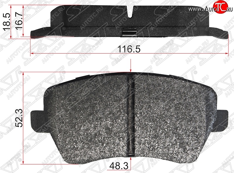 1 149 р. Колодки тормозные SAT (передние) Nissan Almera G15 седан (2012-2019)  с доставкой в г. Йошкар-Ола