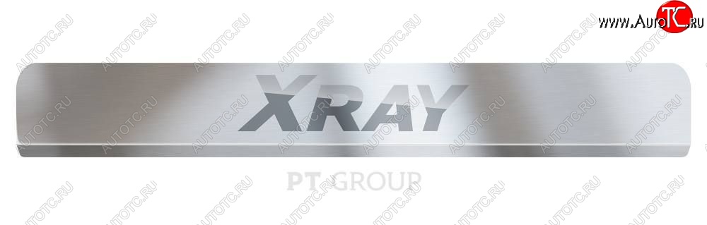 2 399 р. Пороги накладки в проем дверей Petroil Tuning Лада XRAY (2016-2022) (Нержавейка)  с доставкой в г. Йошкар-Ола