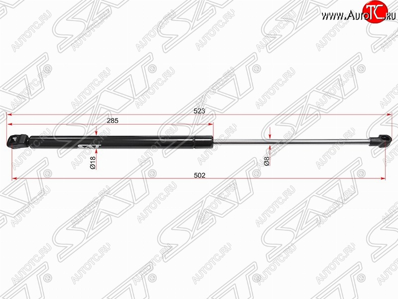 629 р. SAT крышки багажника SAT (L523 mm)  Volkswagen Bora - Passat  B5.5  с доставкой в г. Йошкар-Ола