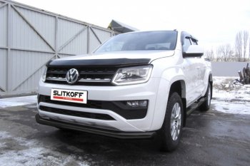 Защита переднего бампер Slitkoff Volkswagen Amarok рестайлинг (2016-2022)