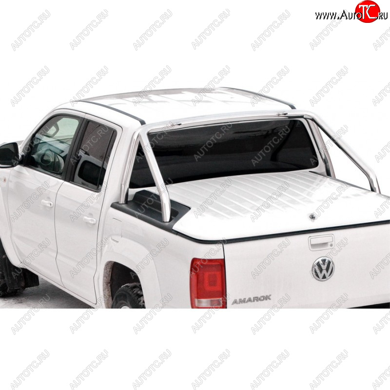 41 999 р. Защитная дуга багажника ТехноСфера (Техно Сфера) (Ø63,5 мм)  Volkswagen Amarok (2009-2016) дорестайлинг (Нержавейка)  с доставкой в г. Йошкар-Ола