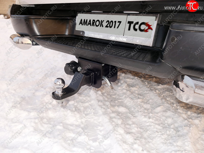 12 349 р. Фаркоп (тягово-сцепное устройство) TCC  Volkswagen Amarok (2009-2022) дорестайлинг, рестайлинг (Оцинкованный, шар E - оцинкованный)  с доставкой в г. Йошкар-Ола