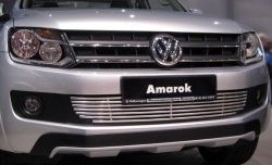 8 399 р. Декоративная вставка воздухозаборника Berkut Volkswagen Amarok дорестайлинг (2009-2016)  с доставкой в г. Йошкар-Ола. Увеличить фотографию 2