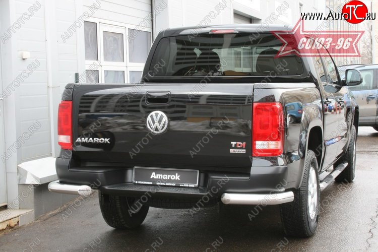 12 779 р. Защита заднего бампера Souz-96 (d76) Volkswagen Amarok дорестайлинг (2009-2016)  с доставкой в г. Йошкар-Ола