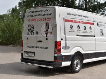 15 549 р. Защита заднего бампера (Ø63 мм, нержавейка) SLITKOFF Volkswagen Crafter 2 (2017-2025)  с доставкой в г. Йошкар-Ола. Увеличить фотографию 3