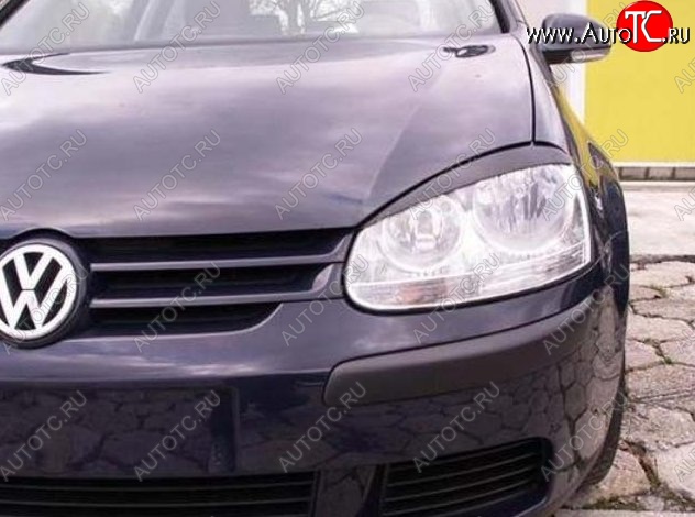 1 649 р. Реснички на фары CT Volkswagen Golf 5 универсал (2003-2009) (Неокрашенные)  с доставкой в г. Йошкар-Ола