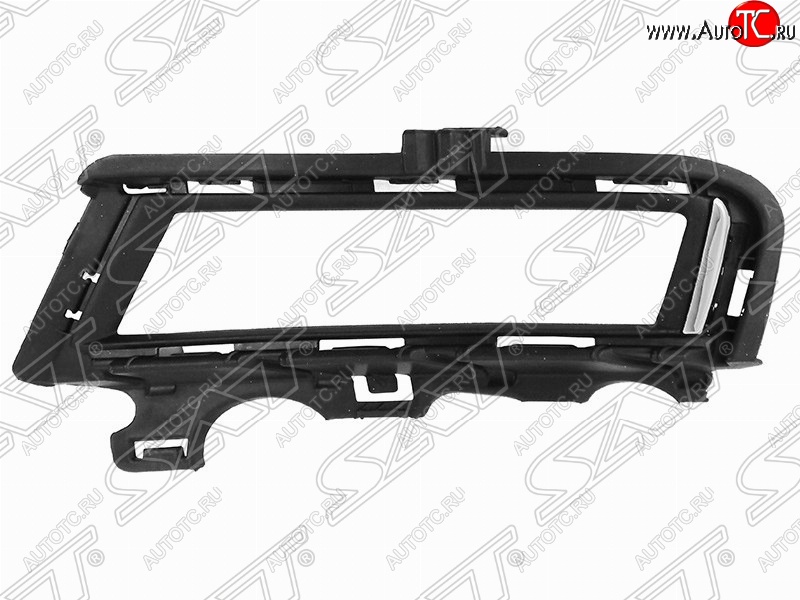 217 р. Левая рамка противотуманной фары SAT (с хром полосой)  Volkswagen Golf  7 (2012-2017) дорестайлинг, хэтчбэк 5 дв.  с доставкой в г. Йошкар-Ола