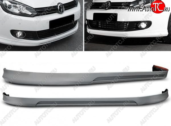 11 949 р. Накладка на передний бампер Votex Style Volkswagen Golf 6 хэтчбэк 5 дв. (2008-2014) (Неокрашенная)  с доставкой в г. Йошкар-Ола