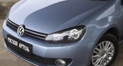 579 р. Реснички на фары RA  Volkswagen Golf  6 (2008-2014) хэтчбэк 5 дв. (Неокрашенные)  с доставкой в г. Йошкар-Ола. Увеличить фотографию 3