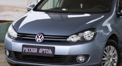 579 р. Реснички на фары RA  Volkswagen Golf  6 (2008-2014) хэтчбэк 5 дв. (Неокрашенные)  с доставкой в г. Йошкар-Ола. Увеличить фотографию 4