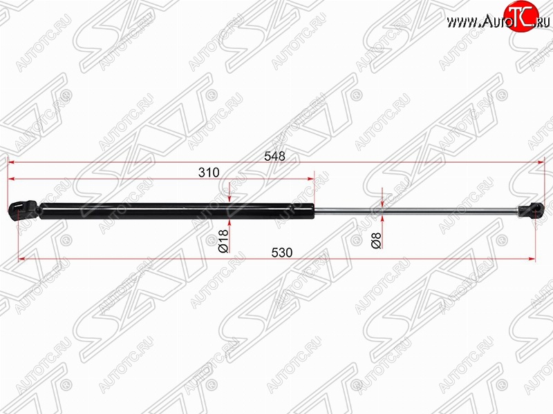 599 р. Газовый упор крышки багажника SAT  Volkswagen Golf  6 (2008-2014) хэтчбэк 5 дв.  с доставкой в г. Йошкар-Ола