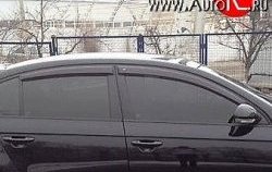 Комплект дефлекторов окон (ветровиков) 4 шт. (седан) Russtal Volkswagen Passat B6 седан (2005-2011)