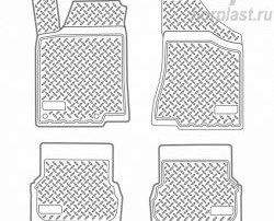 Комплект ковриков в салон Norplast Volkswagen (Волксваген) Passat (Пассат) ( B3,  B4) (1988-1996) B3, B4 седан, универсал, седан, универсал