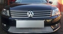 Сетка на бампер Russtal (хром) Volkswagen Passat B7 универсал (2010-2015)